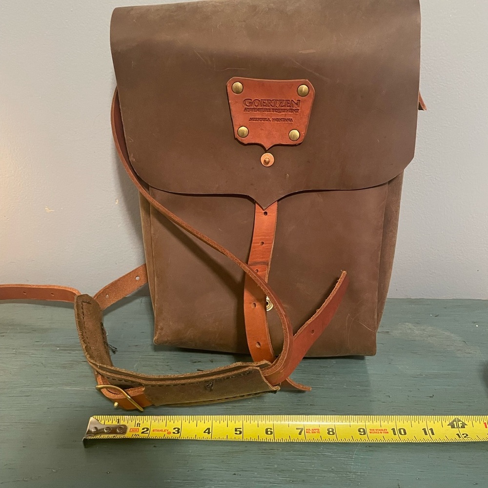 Brown Leather Backpack - image 1